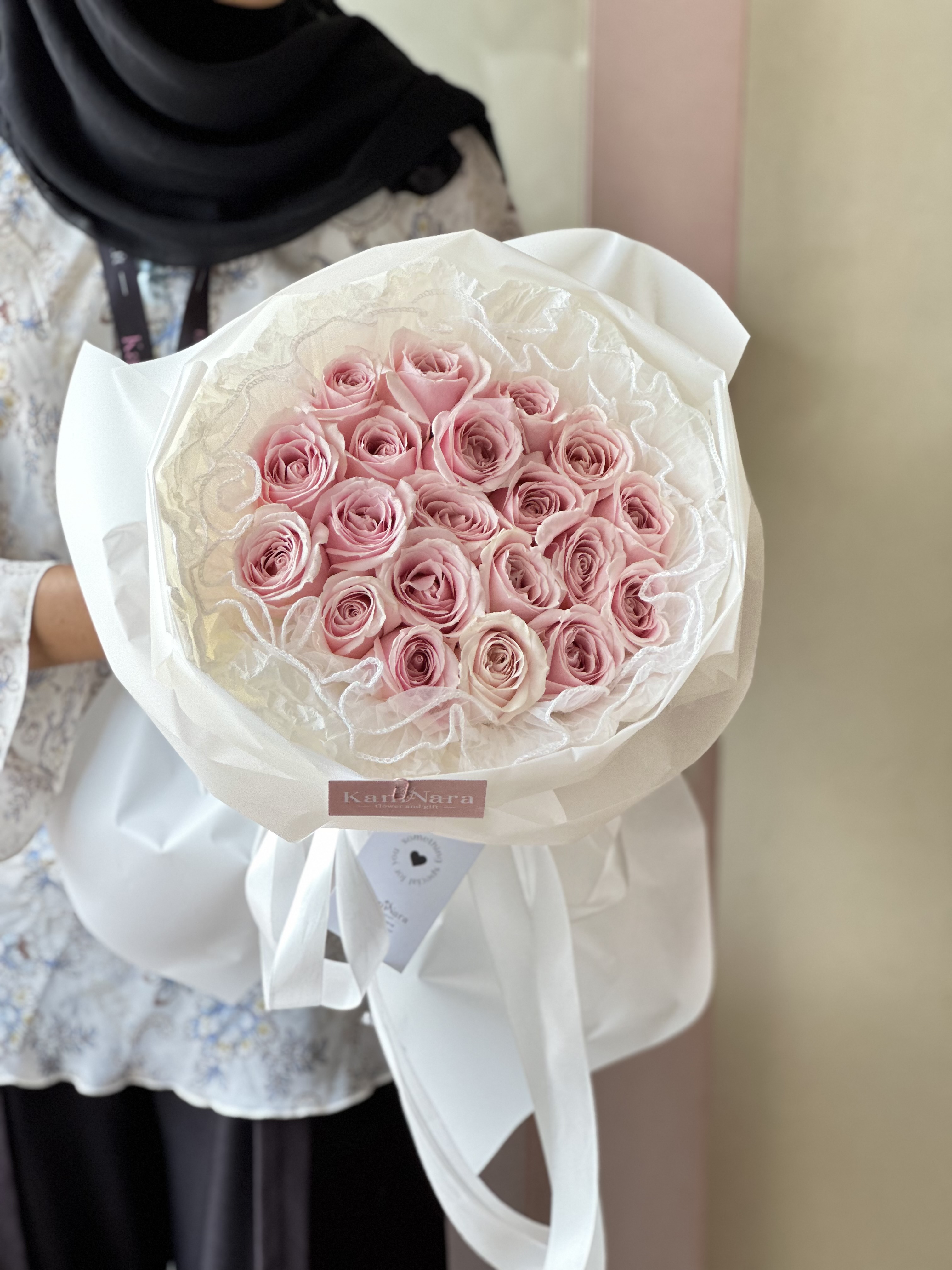 Kode H - 20 Tangkai Mawar Pink Soft